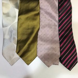 Lot de 4 cravates de marque